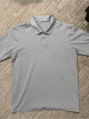 lululemon athletica Men's grey Polo- medium